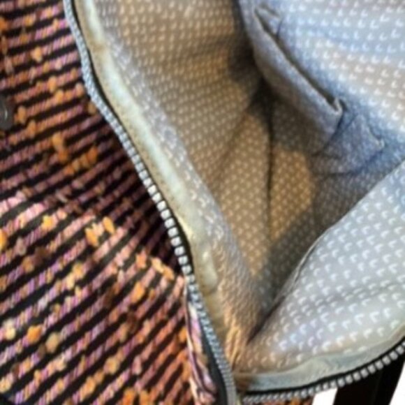 Kipling Cadie satchel Pink Wave pattern like new shoulder crossbody bag - Picture 3 of 5